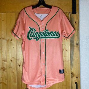 OT Sports team issued Men's 42(s) Columbus Clingstones Peach Authentic Jersey